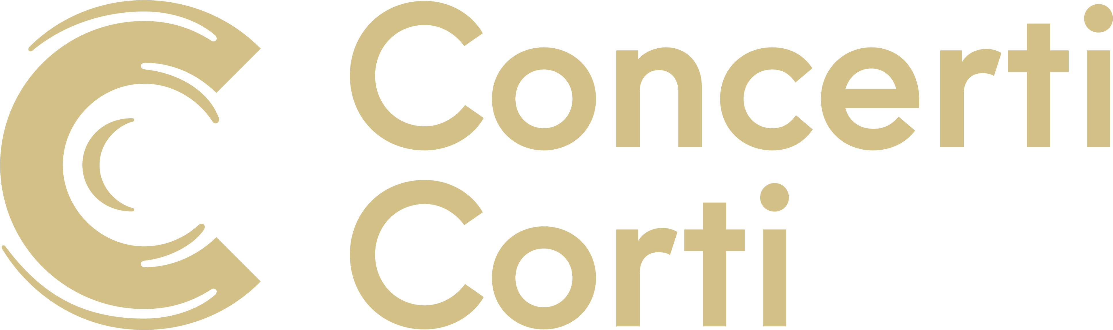Concerti Corti Logo Gold